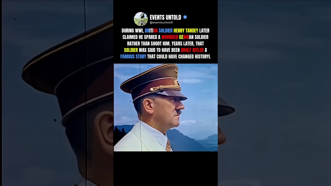 a British Soldier Spared H*tler in WW1? #ww2 #shorts