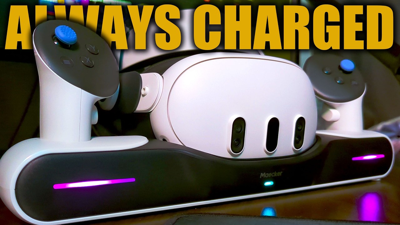 The SECRET to keeping your Quest CHARGED! || Maecker S3 Charging Dock Review
