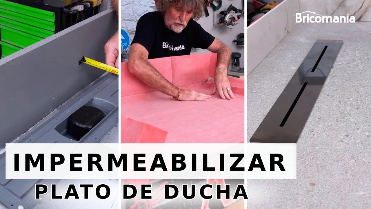 Cómo IMPERMEABILIZAR un PLATO de DUCHA de OBRA // Bricomania