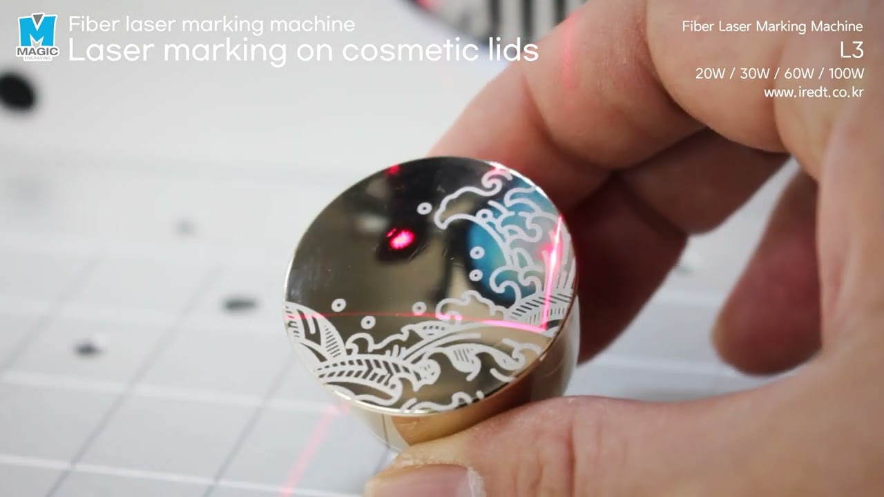[Magic-L3] Fiber laser marking/machine Laser marking on cosmetic lids