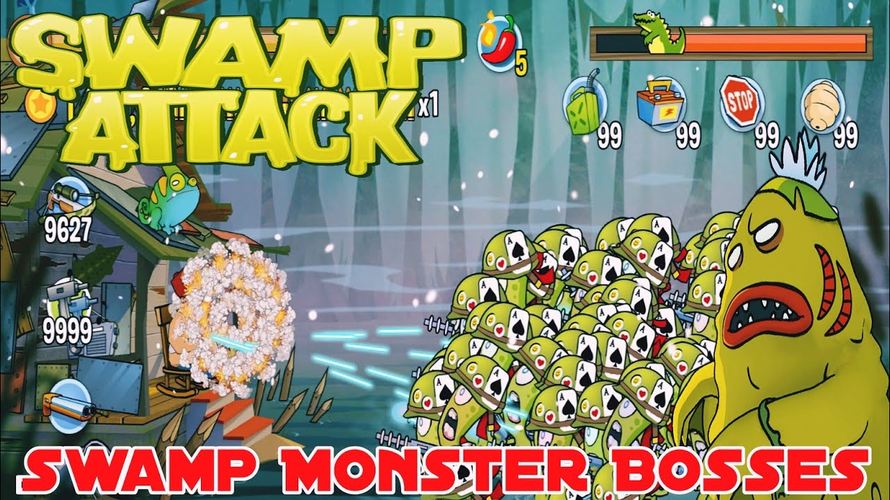 Swamp Attack 150 Swamp Monster Bosses