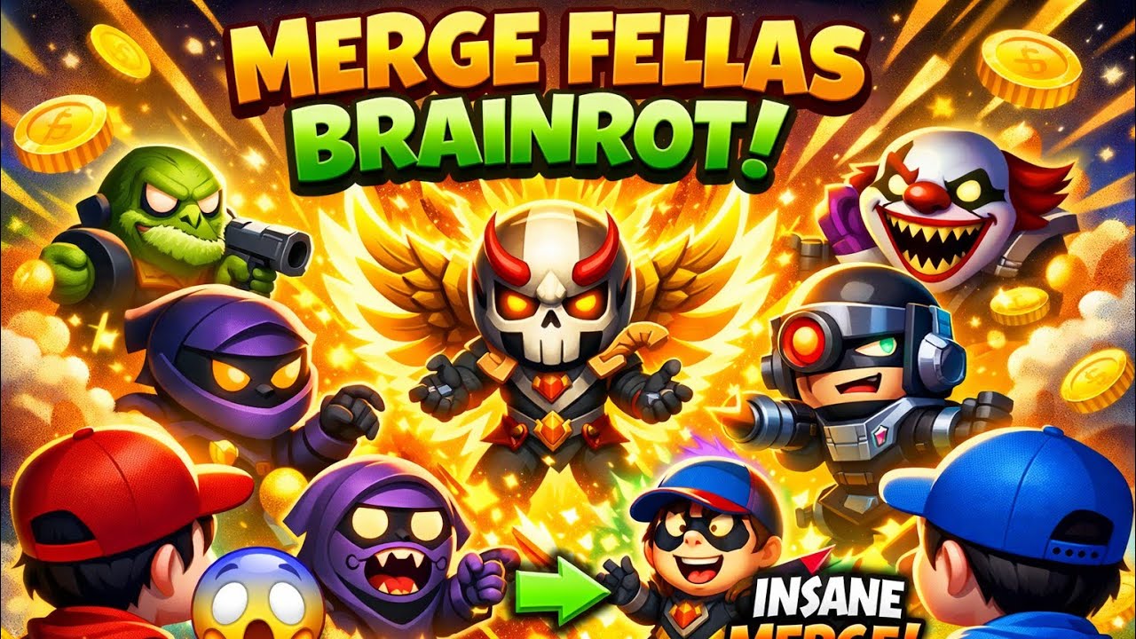 Merge Fellas Brainrot Gameplay | Ultimate Merge Combo 🤯