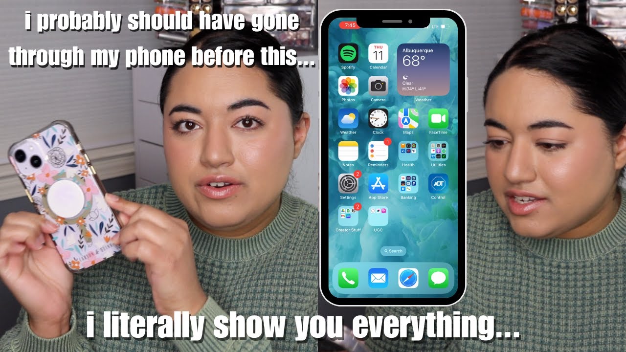 WHAT'S ON MY IPHONE: how I organize my apps and customizable widgets on my iPhone 14