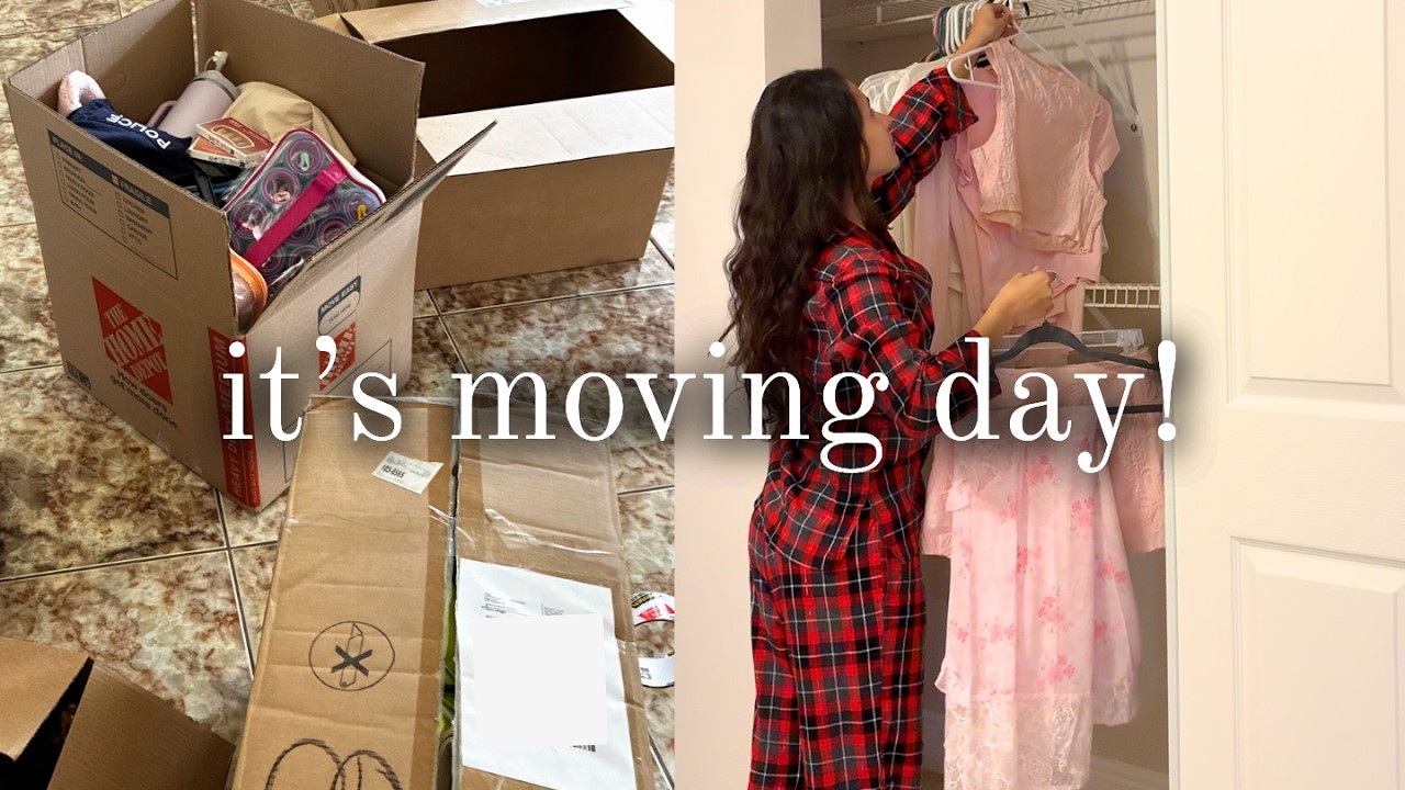 Видеоблог о дне переезда 🏠📦 Экскурсия по пустому дому + новости за первую неделю ✨