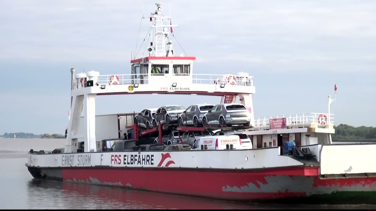 Wir waren an der Elbe zwischen Cuxhafen und Glückstadt