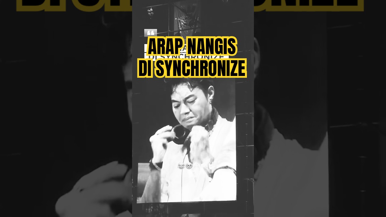 Reza arap nangis saat manggung di synchronize #yb #rezaarap