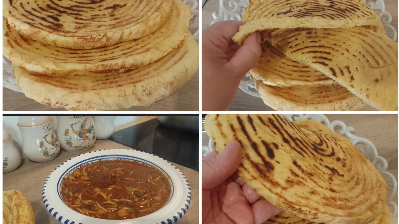 الكوجينة التونسية 🇹🇳هذي دبارتي🍽 في نهار الشتاء 🌦خبز فطير وحلالم مدبشة