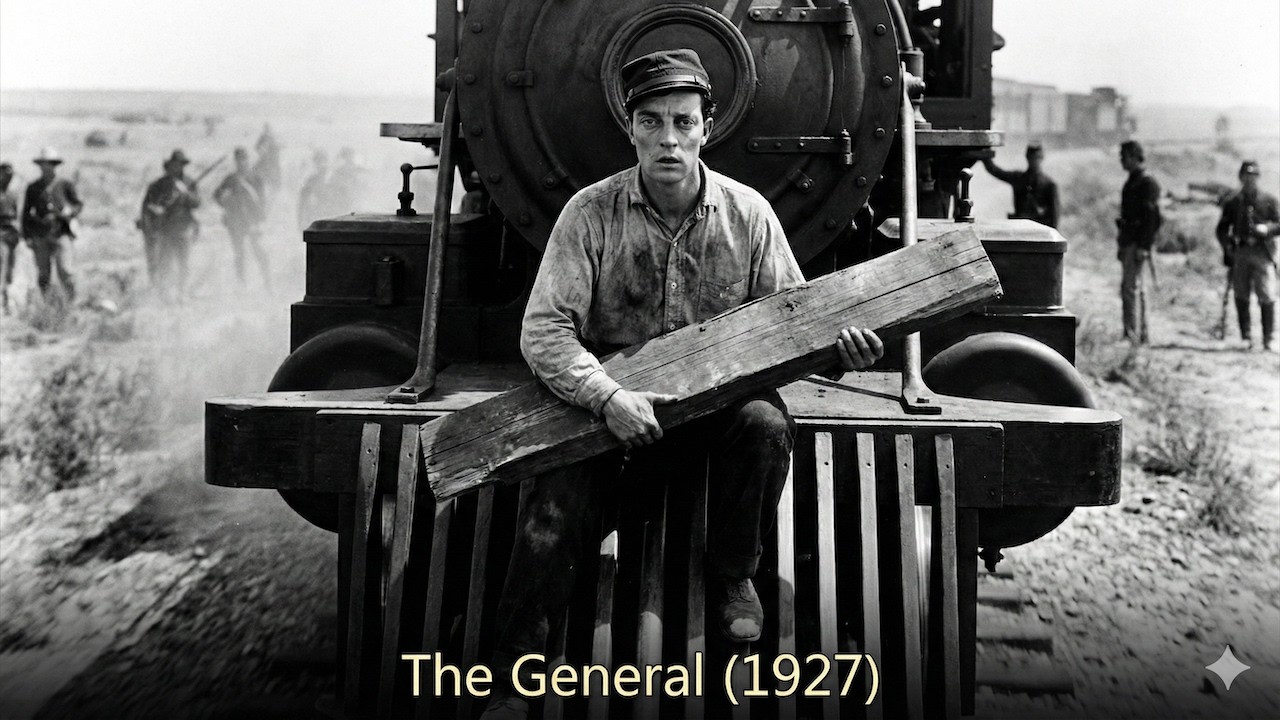 The General (1927) | Silent Comedy Classic with Buster Keaton & Iconic Train Crash | Full Movie