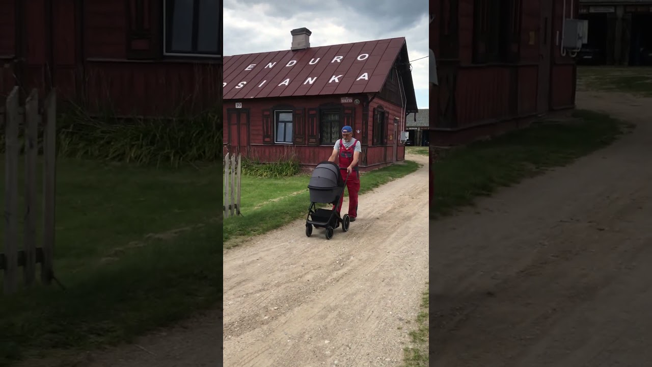 Sołtys na spacerze z wnuczką Gabrysią Kosianka-Boruty