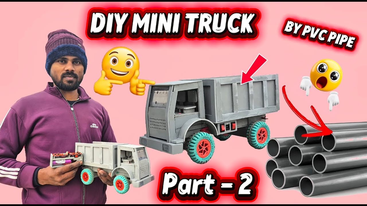 DIY Truck made by PVC pipe Part - 2 | Mini Truck DIY | Mini Tractor | Mini Trolley |#diycrafts #diy