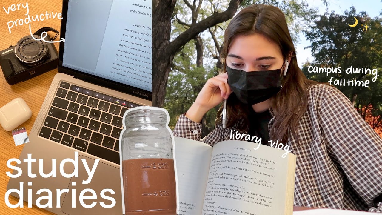 study diaries | library trips, college vlog and coffee shop break ☕️