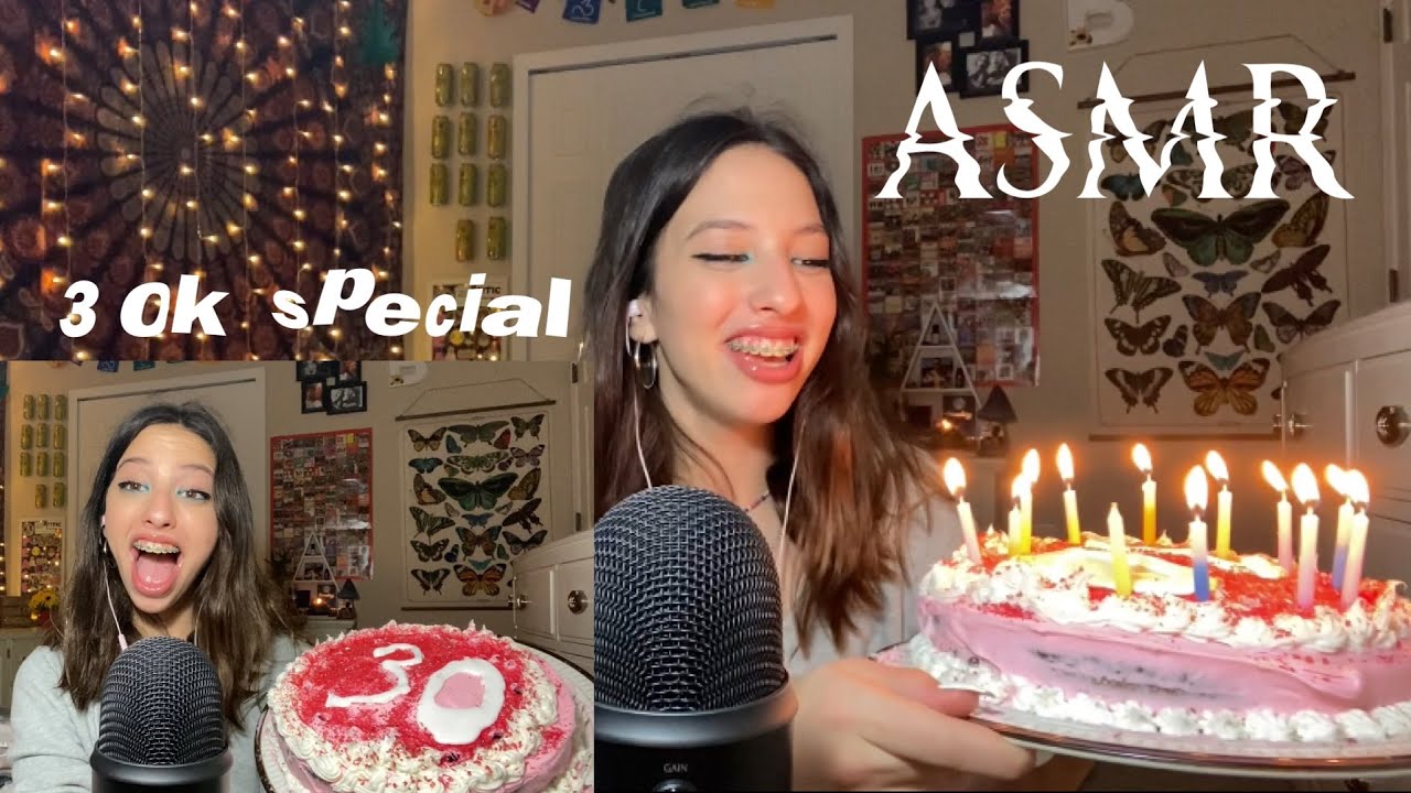ASMR EATING CAKE 30k Special 🎂