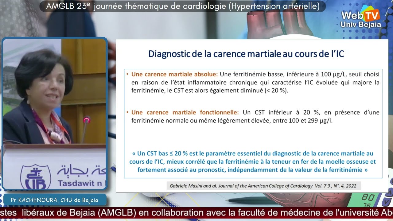 Pr KACHENOURA, CHU Bejaia, PEC du patient insuffisant cardiaque chronique par le m&eacute;decin g&eacute;n&eacute;raliste