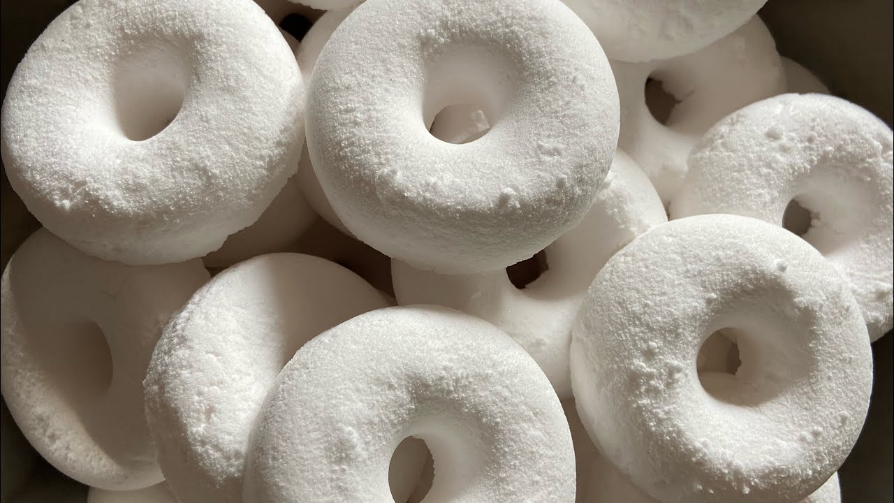 Donut Baking Soda Crush & Sifting ASMR