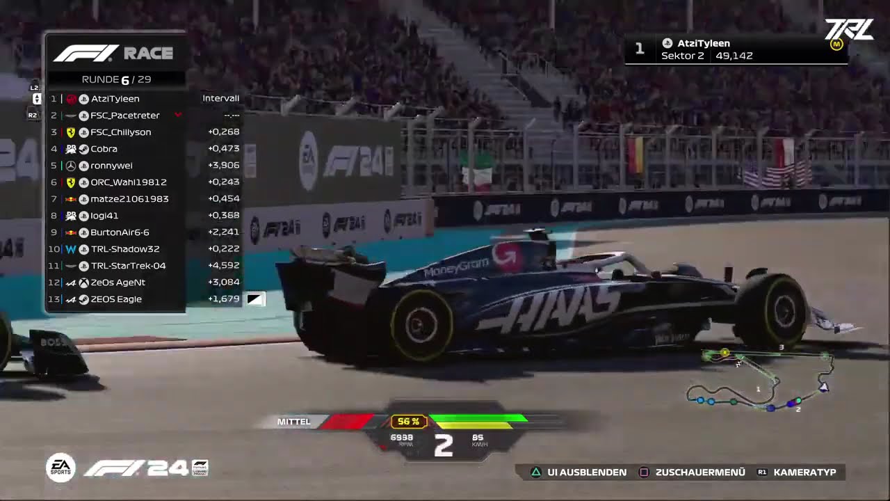 MIAMI Rennen 12 2024 TRL F1 Liga 2 50 % HIGHLIGHTS / Kommentartor Thomas Kress