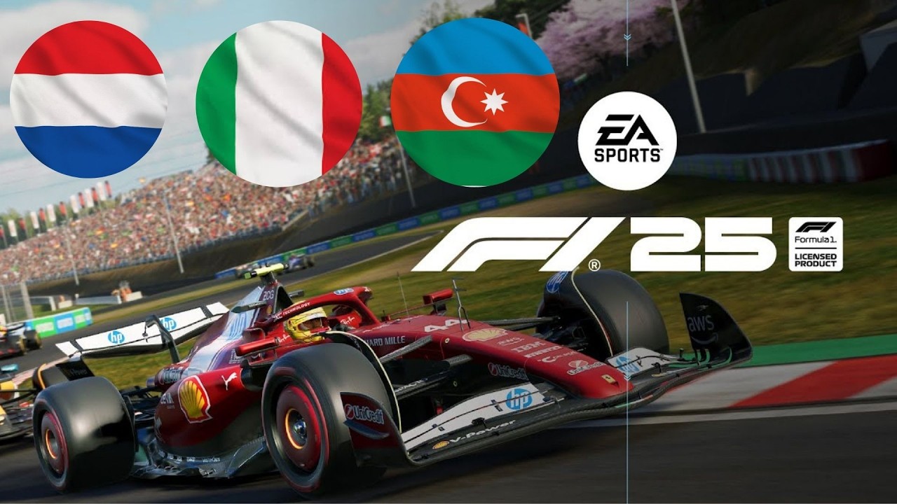 F1 2025:  Carriera Olanda Italia Azerbaijan