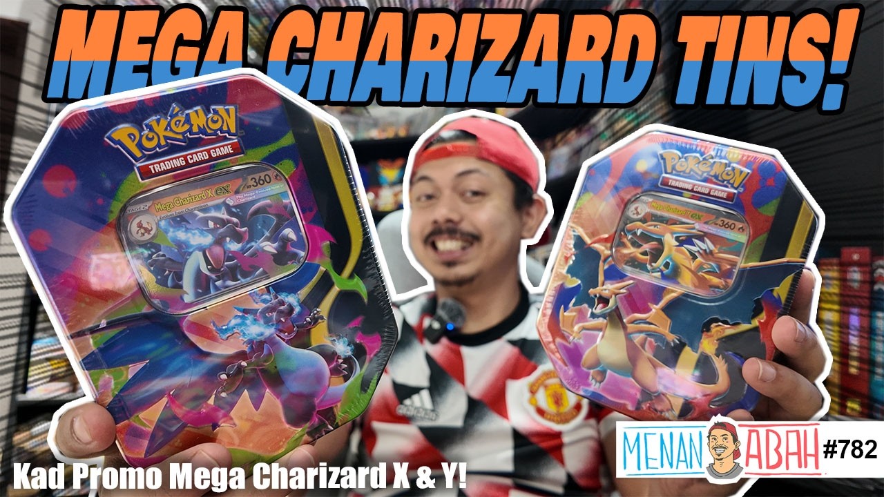 MEGA CHARIZARD TINS ni wajib beli kalau korang collect kad CHARIZARD?! [Menan Abah Ep.782]
