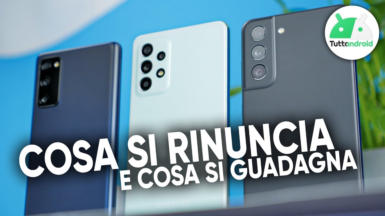 Samsung GALAXY A52s 5G vs S20 FE 5G e S21 FE 5G. Confronto FOTO e non solo!