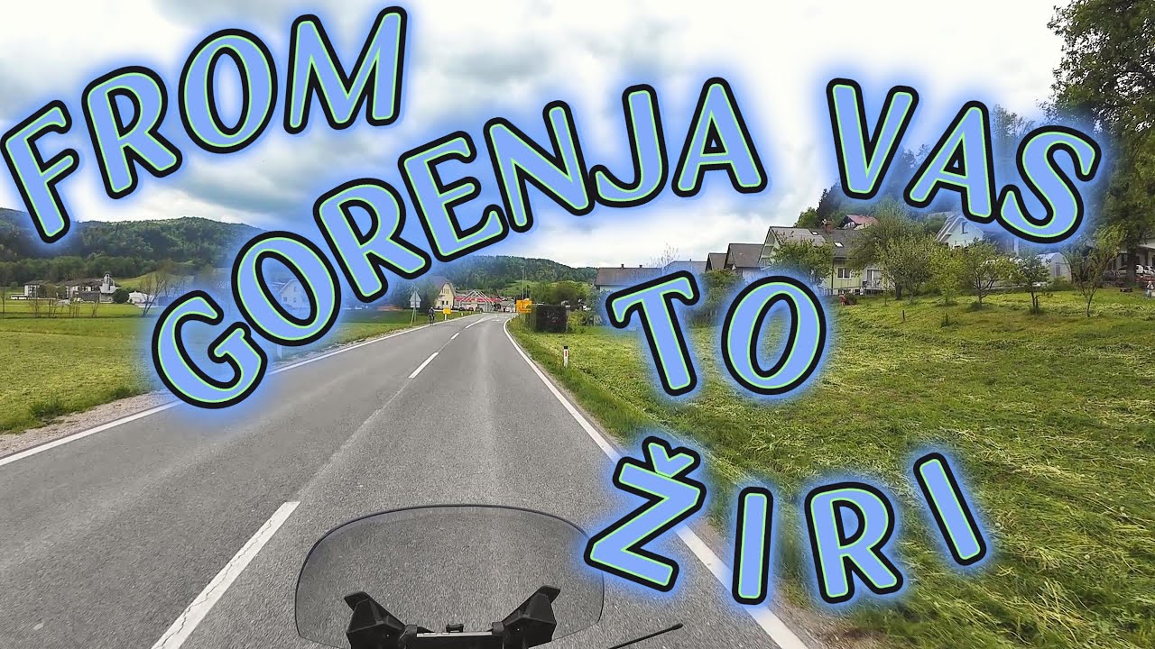 SLOvenian Roads From Gorenja Vas to Žiri On My BMW R 1200 RT 4K  #travel #ride #slovenia #moto