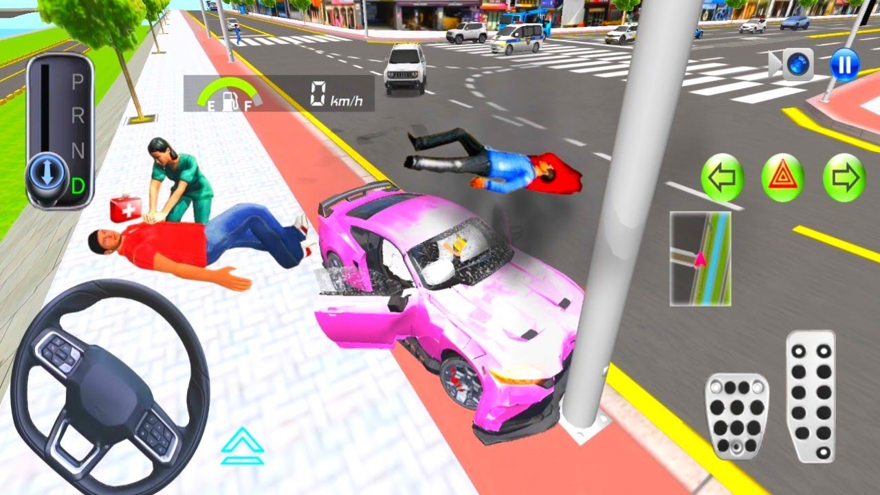 3D Car Driving Simulator - Crazy Funny Driving 3D car Android Gameplay