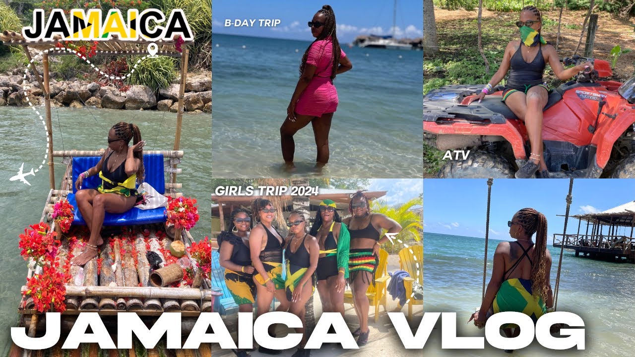 Jamaica Vlog: Bday Trip|Riu Montego Bay Resort|Bamboo Rafting, Dinner on Beach + More