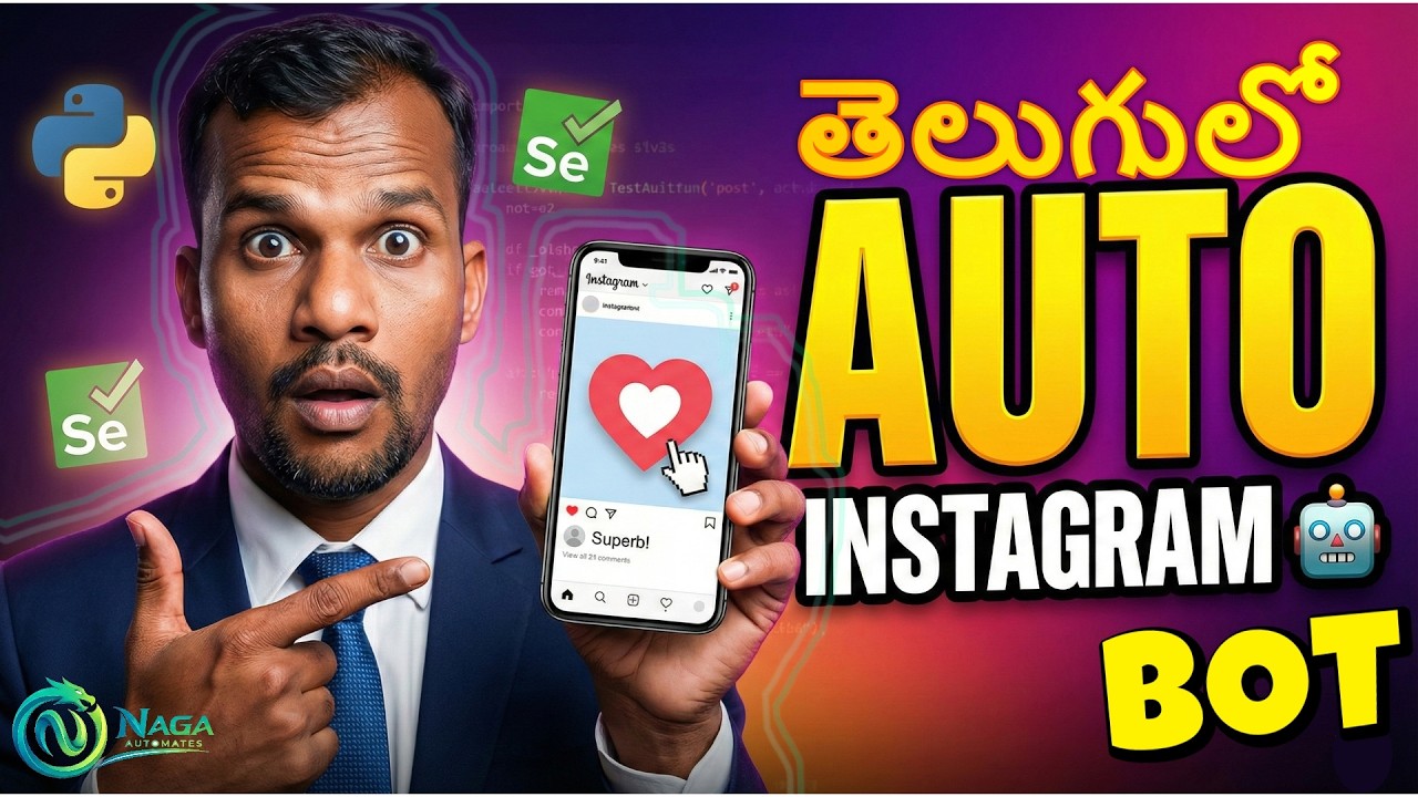 Instagram Bot Tayaru Cheyandi (Python Selenium Tutorial) | Automate Instagram(Login, Like, Comment)