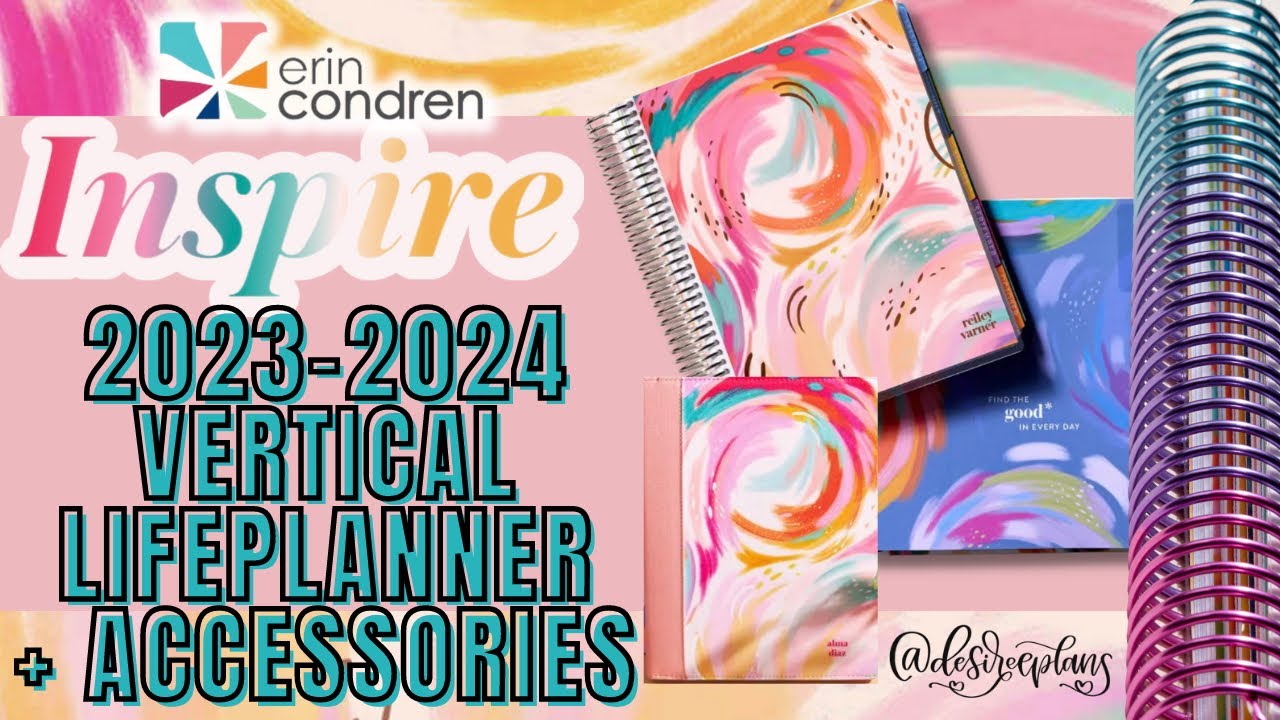 NEW! ERIN CONDREN INSPIRE VERTICAL LIFEPLANNER | 2023-2024 | ETTAVEE | REVIEW