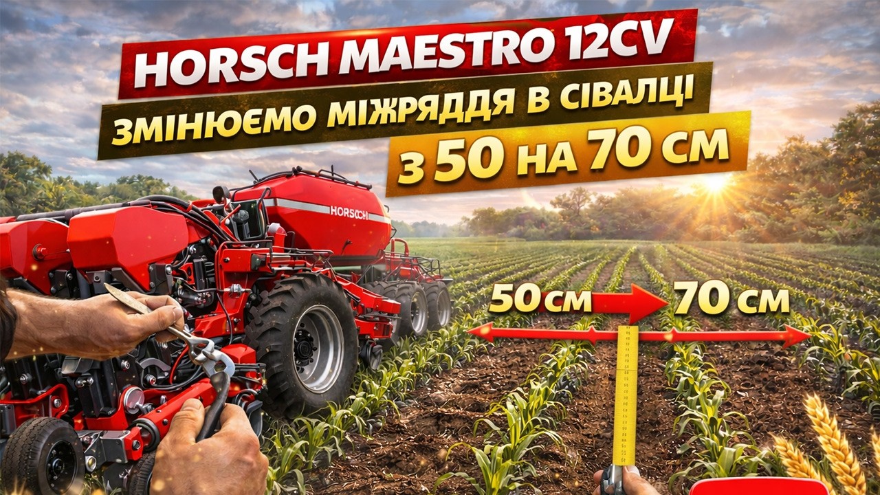 Налаштовуємо сівалку під посів кукурудзи, міняємо зношені органи на Horsch Maestro 12 cv