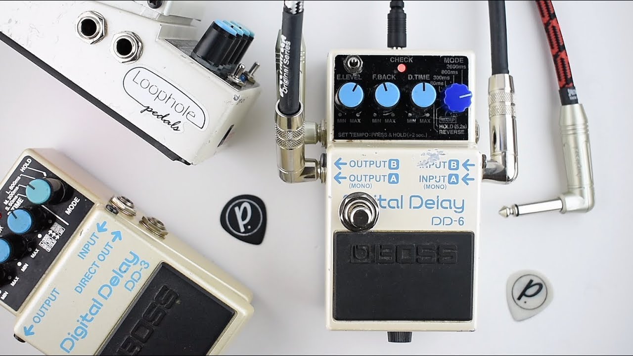 Loophole Pedals modded Boss DD-6 Delay (Stereo Demo)