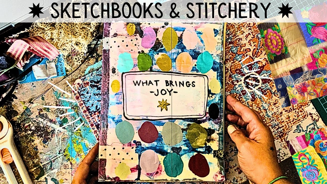 Sketchbooks & Stitchery ✸ come chill with me at my art table ( no talking )