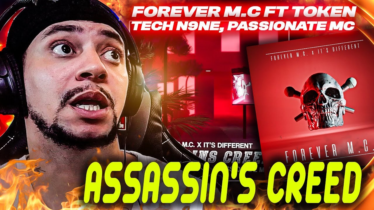 TOKEN'S BEST VERSE!! Forever M.C. ft Tech N9ne, Token, Passionate MC -Assassin Creed (LIVE REACTION)
