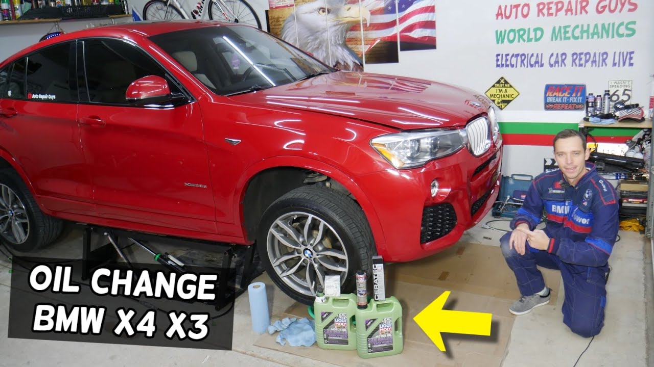 HOW TO CHANGE ENGINE OIL ON BMW X3 BMW X4 XDRIVE35I SDRIVER35I F25 F26