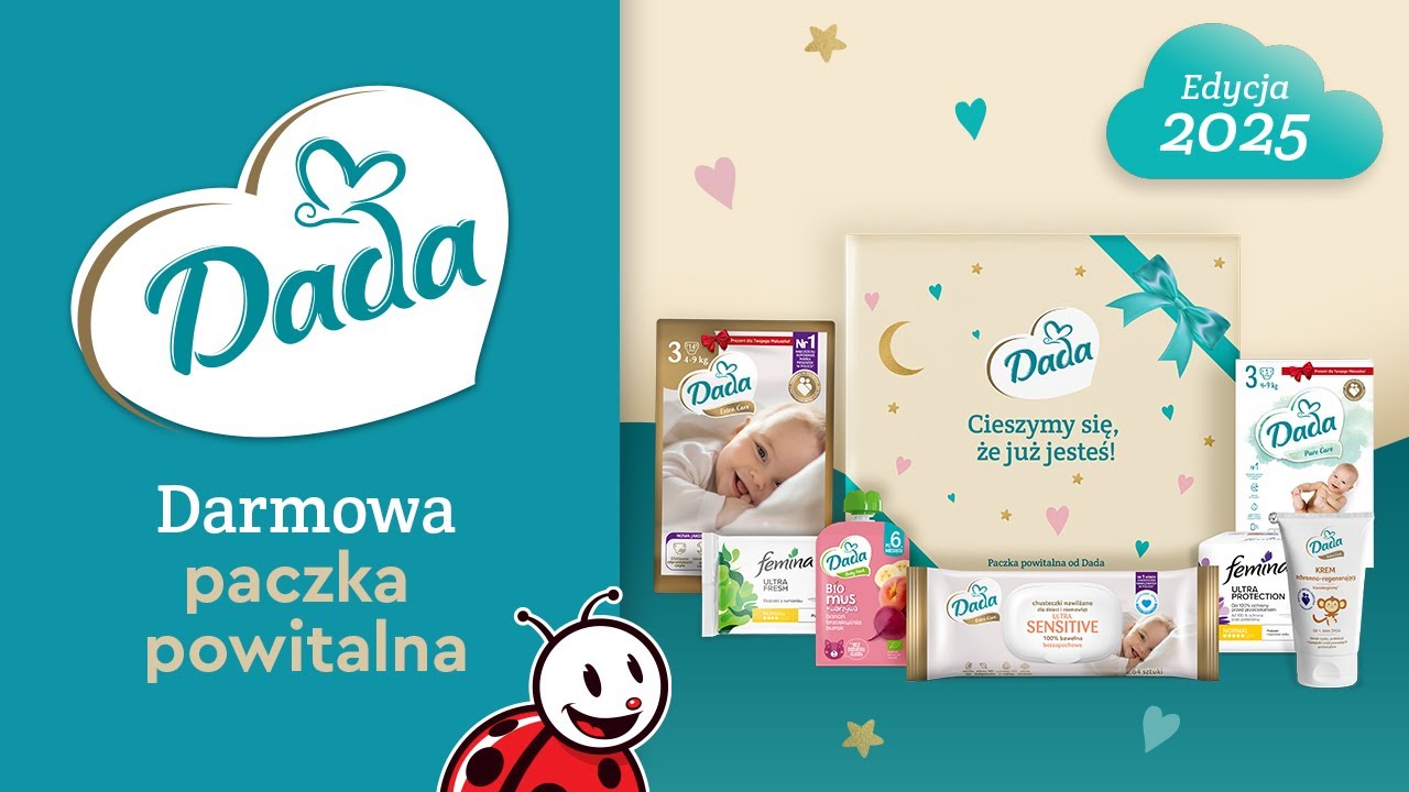 DADA wita maluszki w roku 2025! Dołącz do Dada Club i odbierz paczkę powitalną!