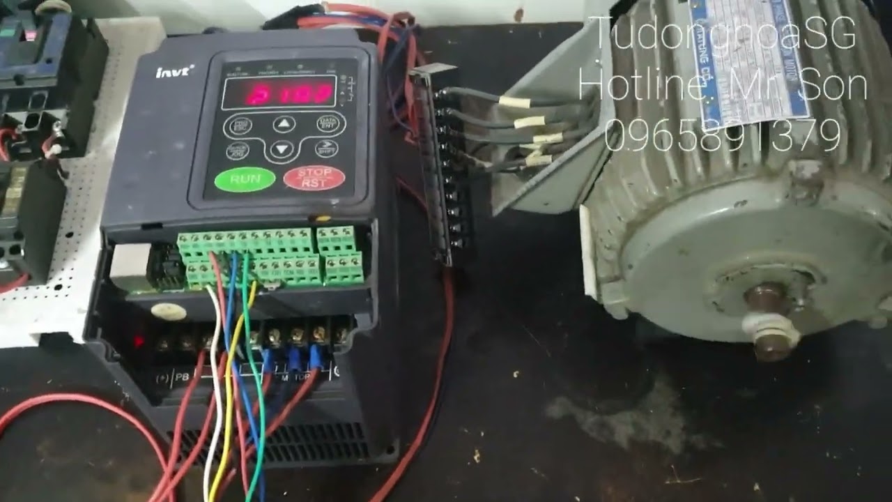 Cài Đặt Công Tắc, Biến Trở, Tần Số Biến Tần INVT CHF100A