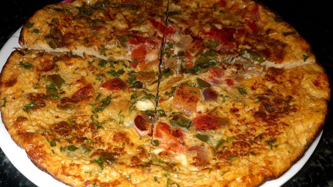 Egg Pan Pizza || Homemade Egg Pan Pizza Recipe