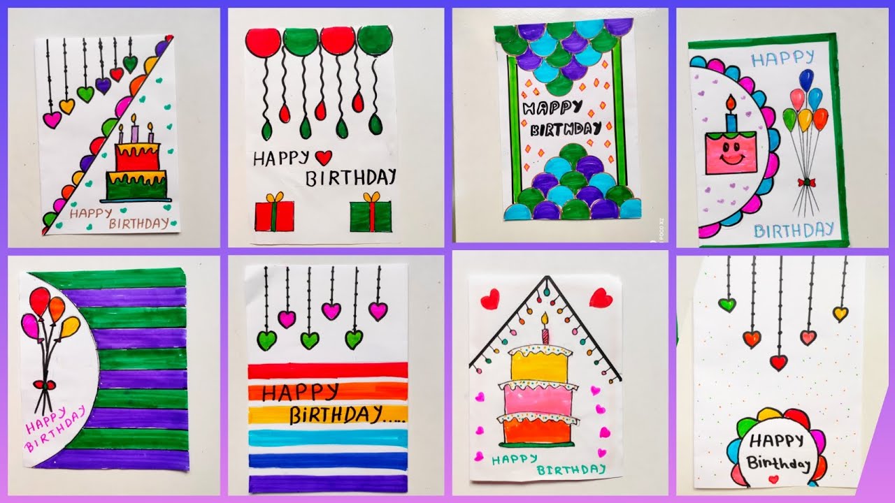 🌈Top 8 Birthday Greatings card 🌈