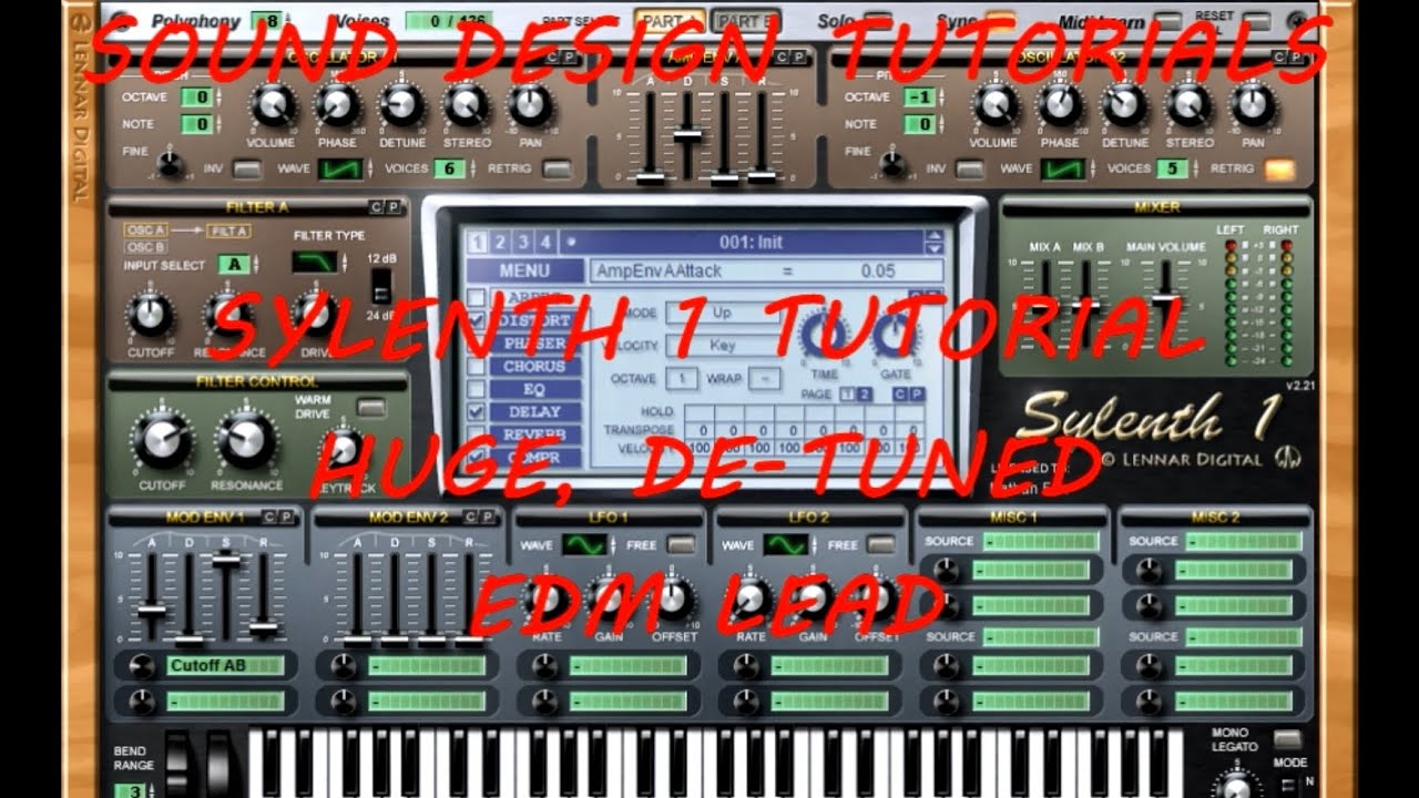Sylenth 1 Tutorial - Huge de-tuned EDM Lead
