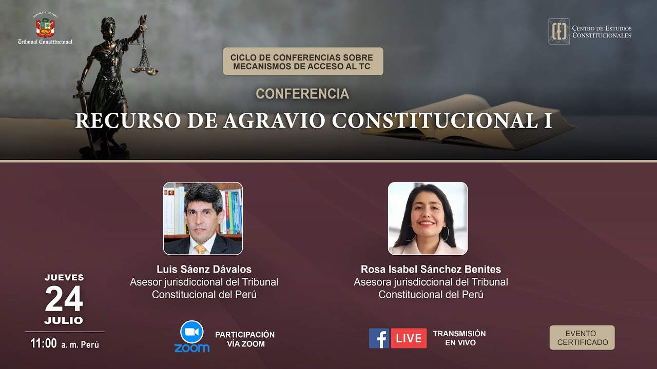 CONFERENCIA: RECURSO DE AGRAVIO CONSTITUCIONAL I