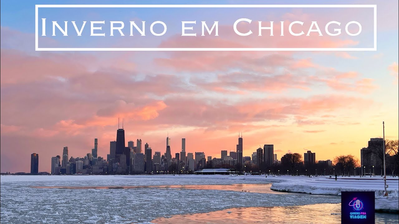 Inverno em Chicago / EUA - Lago Michigan congelado (Winter in Chicago - USA)