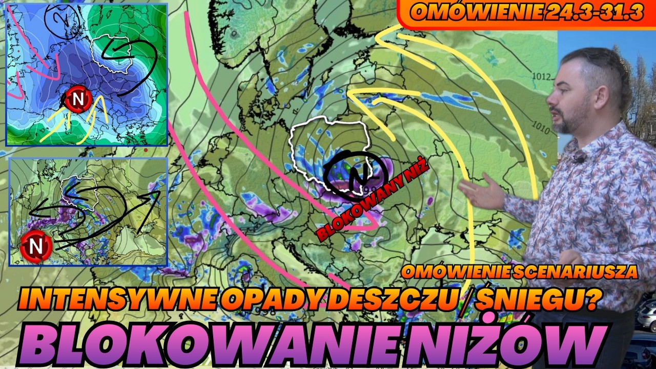 Niże genueńskie z opadami deszczu i śniegu oraz możliwość ich zablokowania. Omawiamy scenariusz.