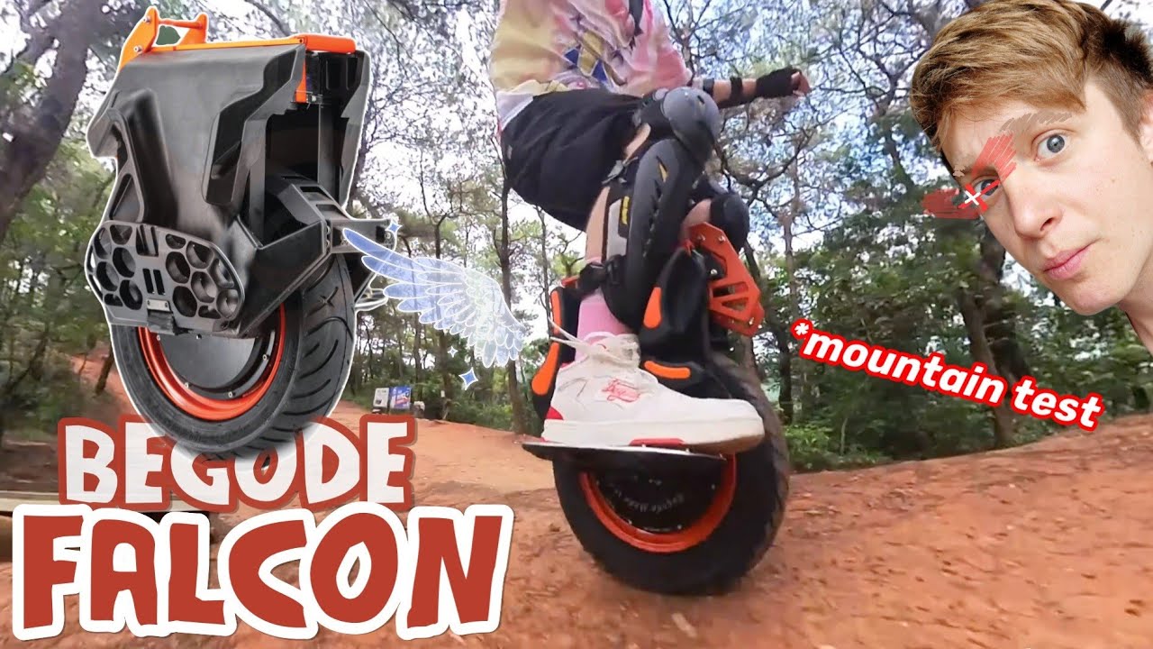 New Begode Falcon Electric Unicycle! Mountain climb and hitting jumps!