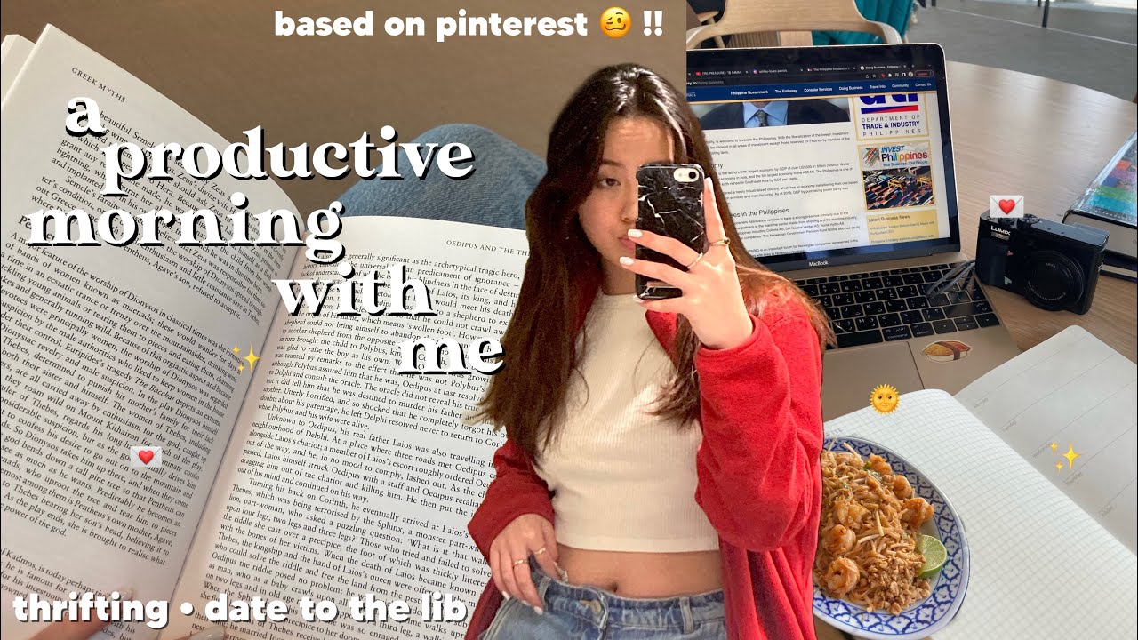 Следую простой схеме распорядка дня с Pinterest 💌✨