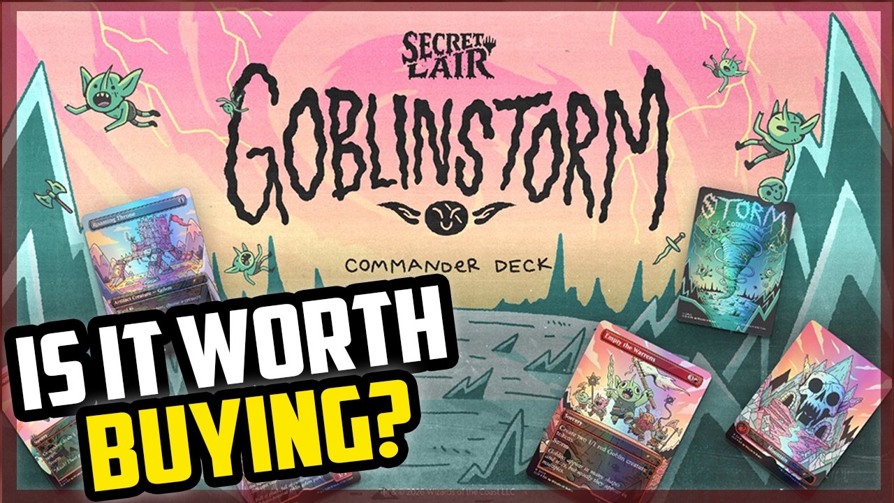 Полное представление колоды! Предварительно собранная колода Goblin Storm Secret Lair! Огромная ц...