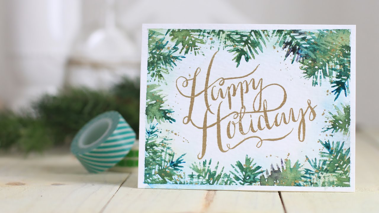 Stamping with Gansai Tambi Watercolors