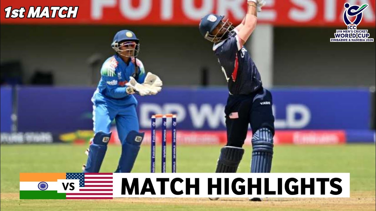 India vs USA Under 19 World Cup 2026 1st Match Highlights 2026 | IND vs USA Highlights