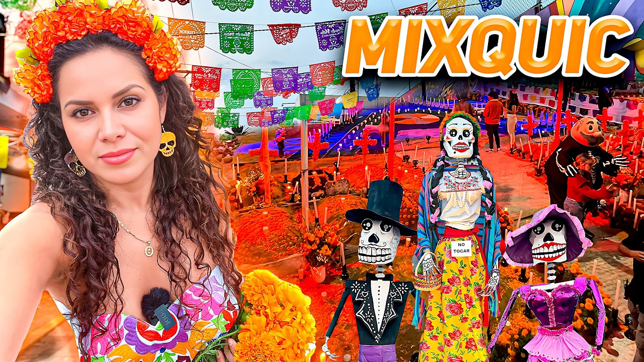Aquí todas las personas celebran el DÍA DE MUERTOS: Mixquic, Estado de México