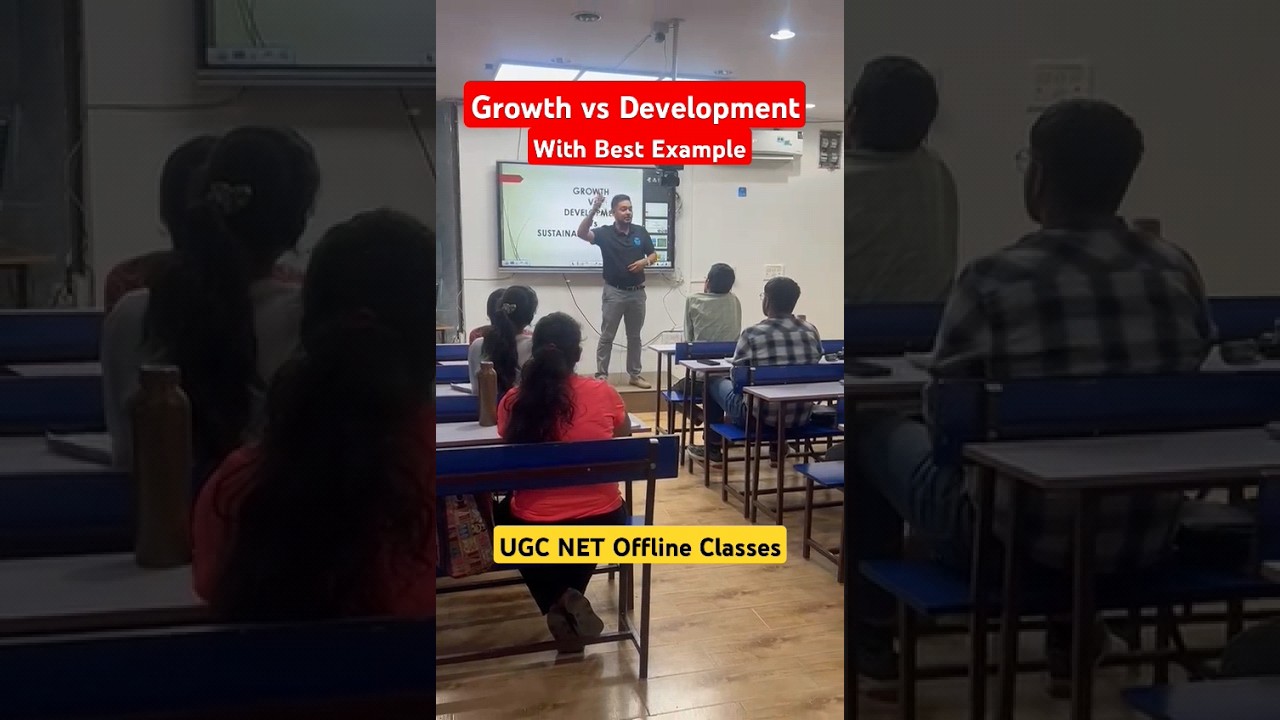 UGC NET Paper 1 PDE | Growth vs Development | Best Offline Classes of UGC NET 