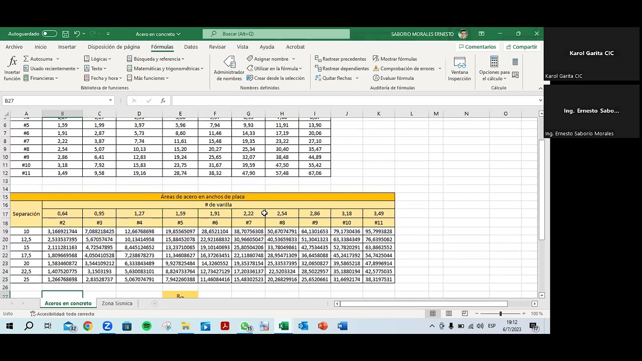 Excel aplicado en Ingenier&iacute;a
