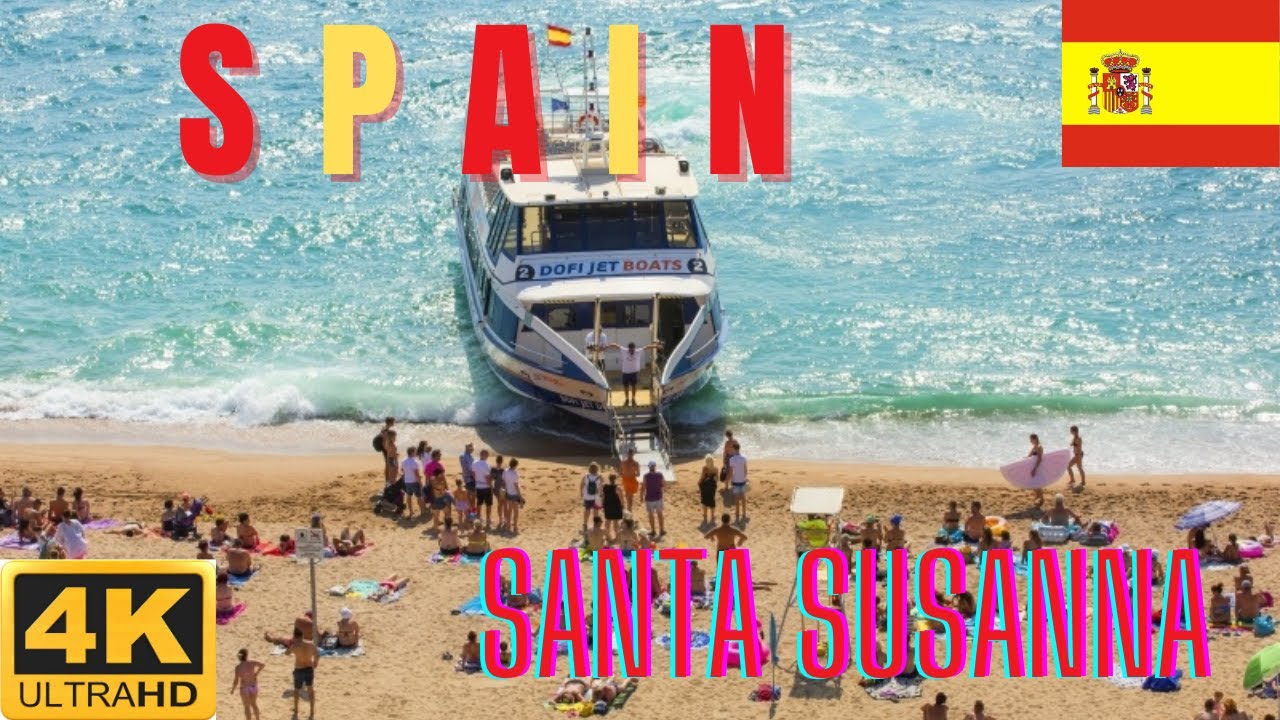 Santa Susanna Barcelona Spain: Tuesday Market October 4k