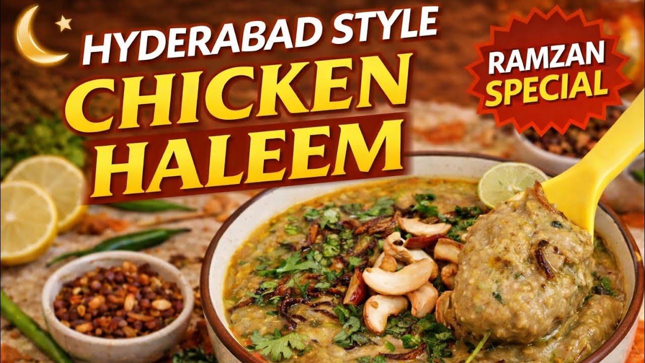 హైదరాబాదీ స్టైల్ చికెన్ హలీం  | రమజాన్ స్పెషల్ హలీం | Easy Homemade Haleem | Restuarant style Heleem